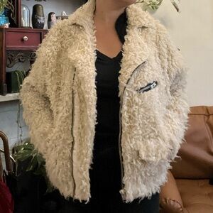 UNIF Cream Teddy Jacket